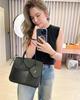 Nuova borsa a mano alla moda, motivo litchi, patchwork irregolare, borsa platino, borsa a spalla messenger, borsa da donna versatile 30CM