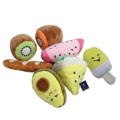 Dingdongpet boneca de fruta doce para animais de estimação conjunto de 7, cores sortidas, 1 conjunto