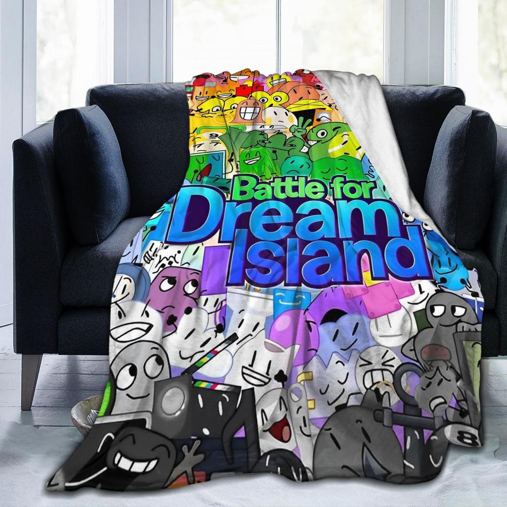 BFDI Inanimate Insanity Blankets Fleece Summer  Portable Warm Throw Blankets for Sofa Office Bedding Throws
