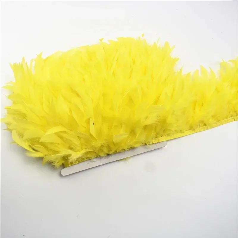 Colored Fluffy Turkey Feathers Trim Tassel Fringe Ribbon Marabou Feather Tape Boa Sewing Costume Clothing Accessories Decoration