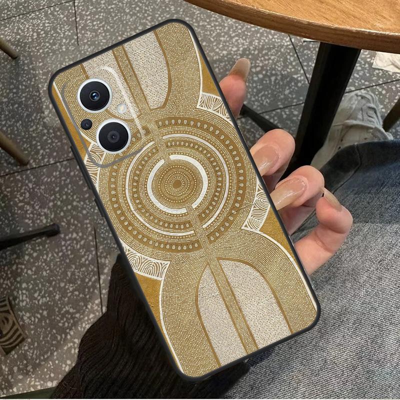 Aboriginal Art Print For OPPO Reno 14 13 12 11 10 Pro 8T 11F 12F 13F 14F 7 8 Lite OPPO Find X8 X6 X5 X9 Pro Case