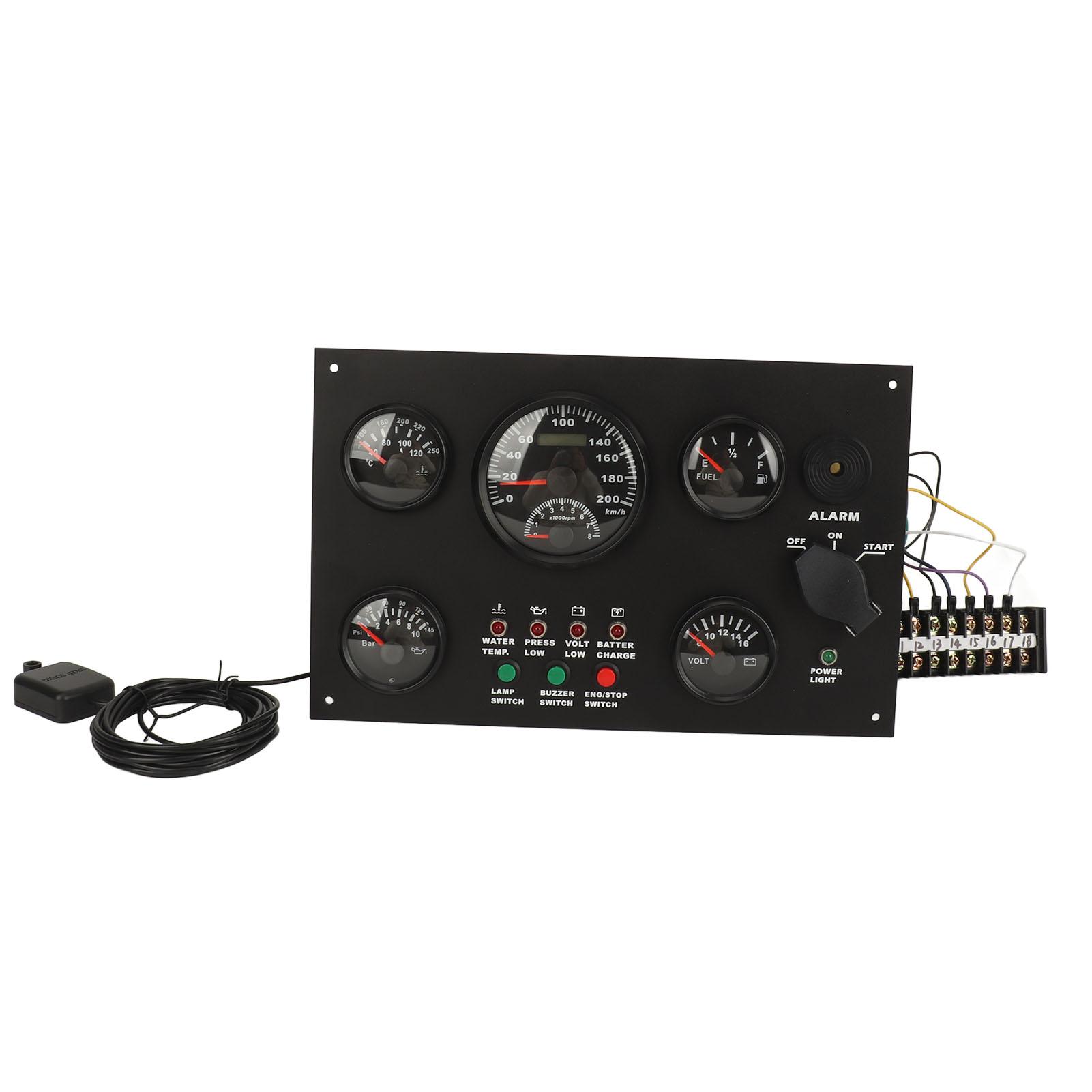 

300 X 190 мм блок приборов двигателя со спидометром, уровнем топлива, водой, температурой масла, вольтметром 5