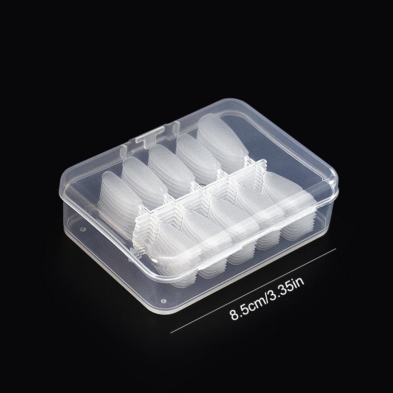 100Pcs Short Matte False Nails Full Cover Coffin Square Almond Press On False Nails Soft Gel Nail Tips Manicure Extension Tools