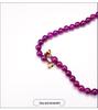 Royal Purple Sugilite Sodalite Clavicle Necklace with Magnetic Clasp - Light Luxury Women's Jewelry