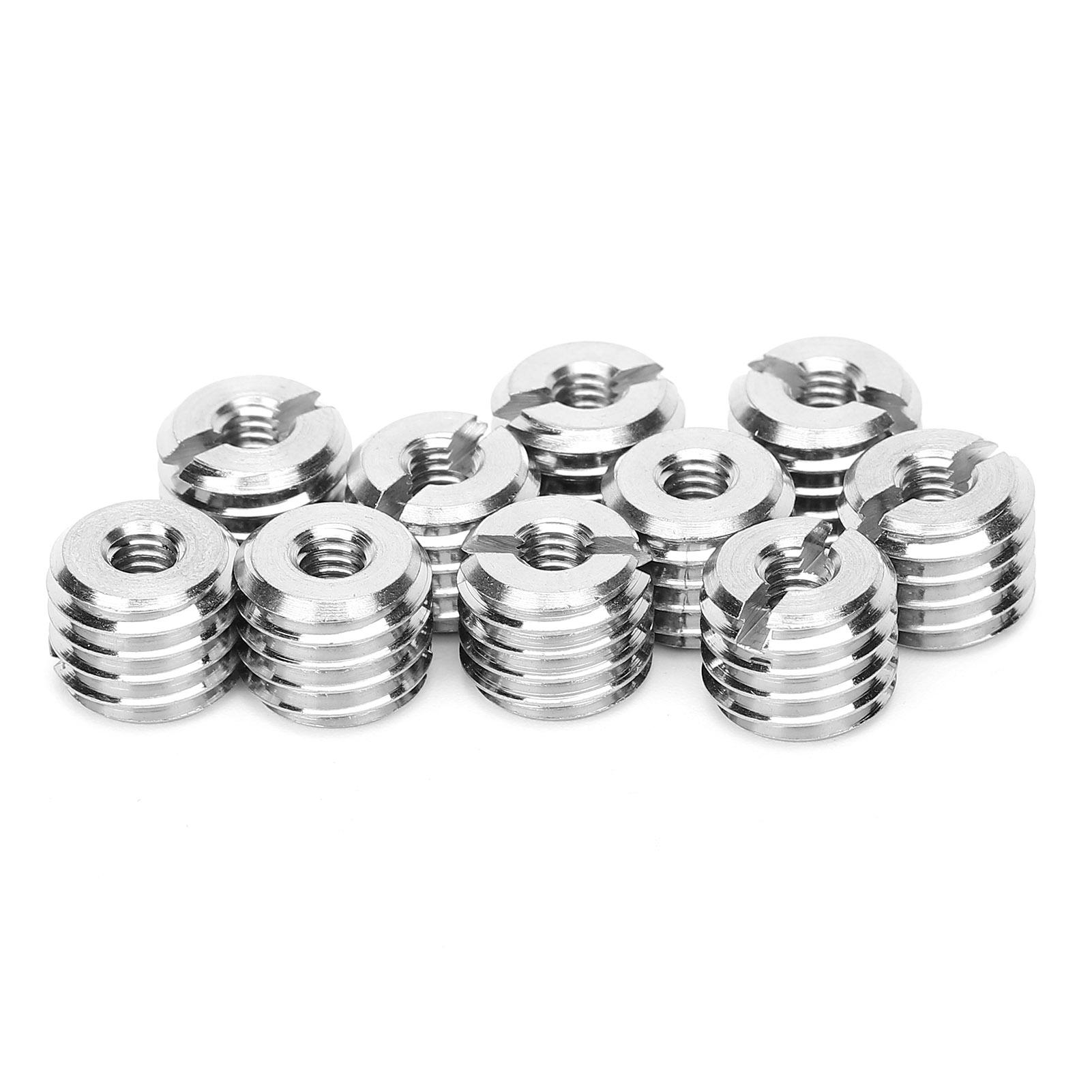

10 шт. резьбовые вставки ремонтный инструмент редукционная гайка мужская женская крепежная фурнитура из нержавеющей стали