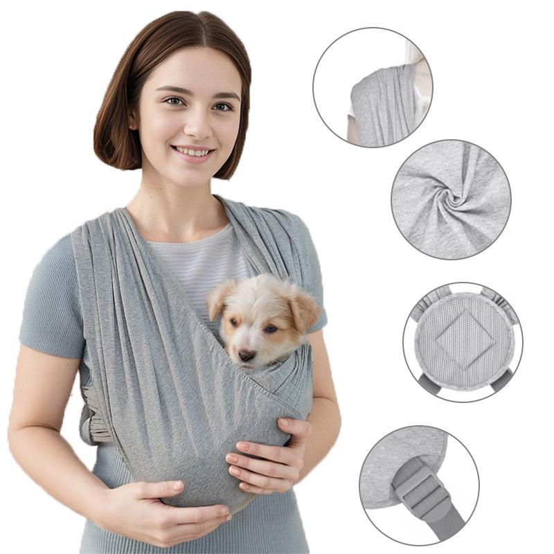 Pet Outdoor Play and Walking Carrier Bag for Cats and Dogs, Adjustable Sling Pet Backpack, Simple Travel Bag