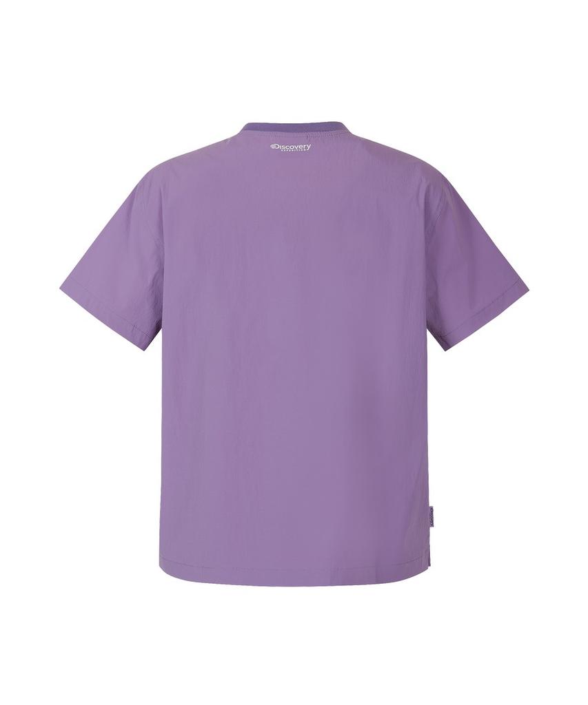 DISCOVERY EXPEDITION Women'S Freshvent Chest Pocket Woven Short Sleeve T-Shirt (Violet2)