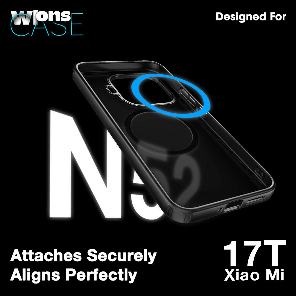 Etui do Xiaomi Mi 17T/17T Pro Magnetyczne Matowe Matowe Skóra Dziecka Odporne na Odciski Palców Odporne na Upadki Podniesione Krawędzie Obiektywu Aparatu Pokrowiec