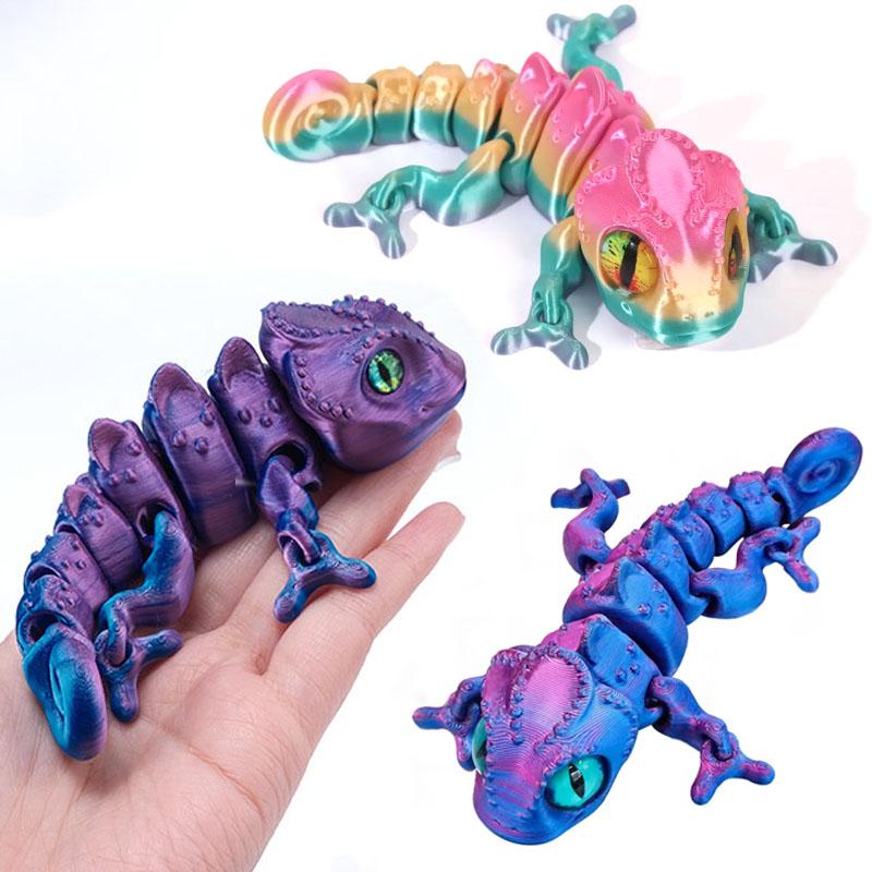 Hochwertig 14cm Hochwertig 3D Hochwertiger Druck Hochwertiges Chamäleon Hochwertige Figuren Mehrgelenkig Hochwertig Beweglich Hochwertig