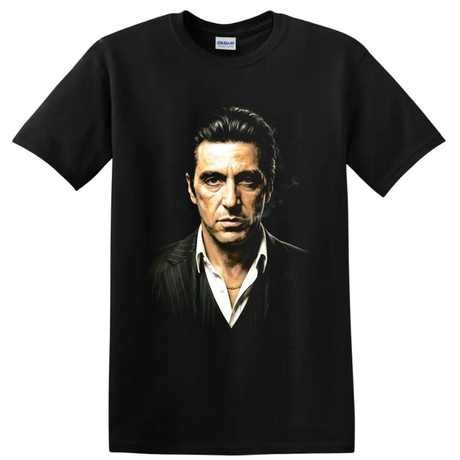 Classic Crime Movie Portrait T Shirt Vintage Gangster Graphic Tee Fan Gift Idea