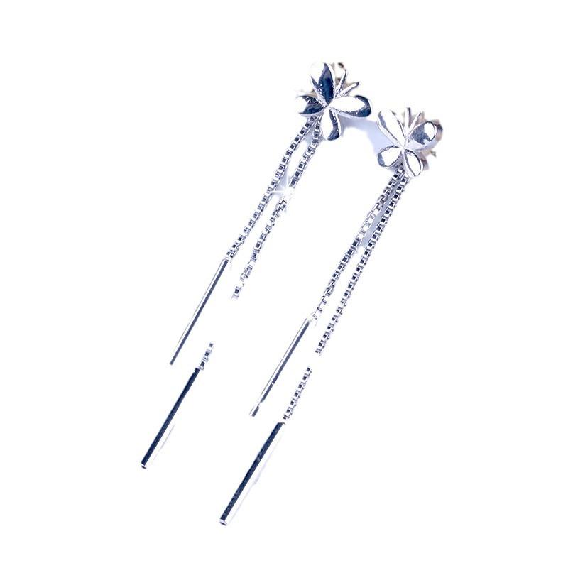 

Женские посеребренные серьги-бабочки Love, женские серьги с бахромой в стиле ретро, женский стиль, милые серьги-бабочки с индивидуальностью