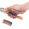 uxcell Lineman Needle Nose Diagonal Cutter Pliers Wire Set 8" Pliers, 8" Pliers, 6" (with Stripper/Crimper/Cutter Function) 3-Piece
