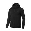 Li Ning Fitness Serie Bequeme Vielseitige Kapuzen-Cardigan Sweatshirt Herren Sweatshirt Schwarz AWDV613-1