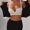 Plus Size Thin Seamless Minimizer Bra for Women Summer Breathable Lifting Anti-Sagging Intimates with Side Bust Coverage for Large Bust
