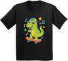 Dancing Dinosaur Skateboard Music T-shirt