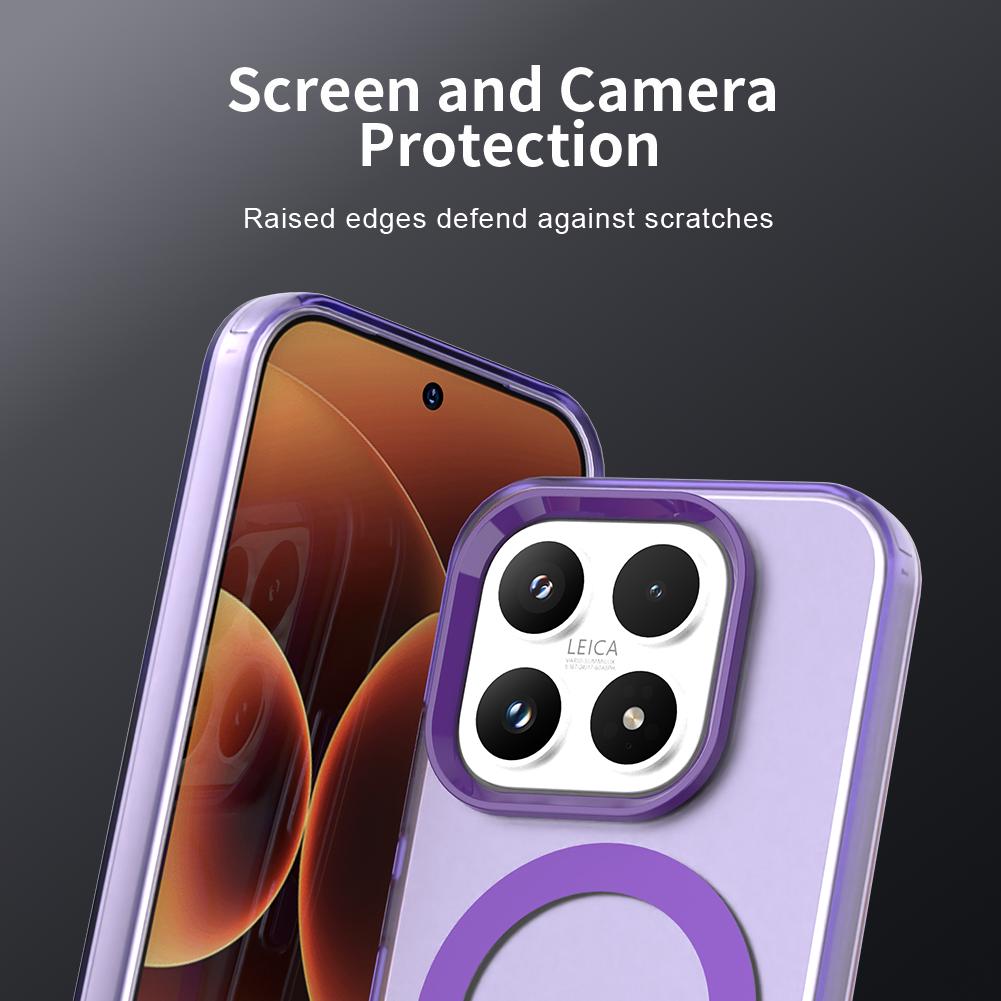 Matte Candy Magnetic Wireless Charge Transparent Case For Xiaomi 17 15T Pro Redmi Note 15 Pro Plus 15C Shockproof Phone Cover