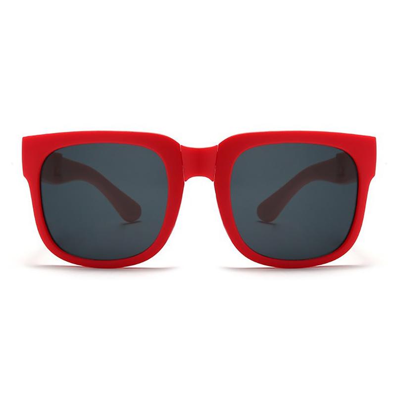 Kids Outdoor Foldable Sunglasses Baby Boys Girls Travel Goggle Shades Eyewear Vintage Square Frame Uv Sun Glasses For Children