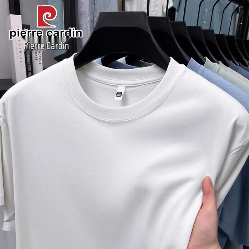 Pierre Cardin Men s Summer Mulberry Silk Blend Round Neck T-Shirt 2XL