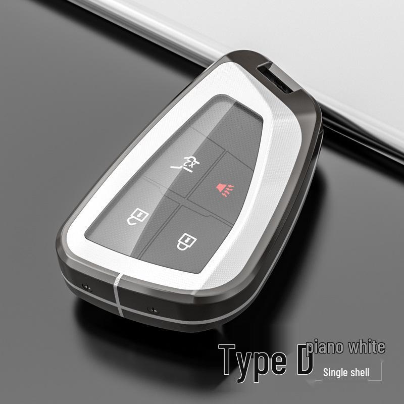Metal Shell Snap Button Key Case for Buick Envision S and GS 2022 Models
