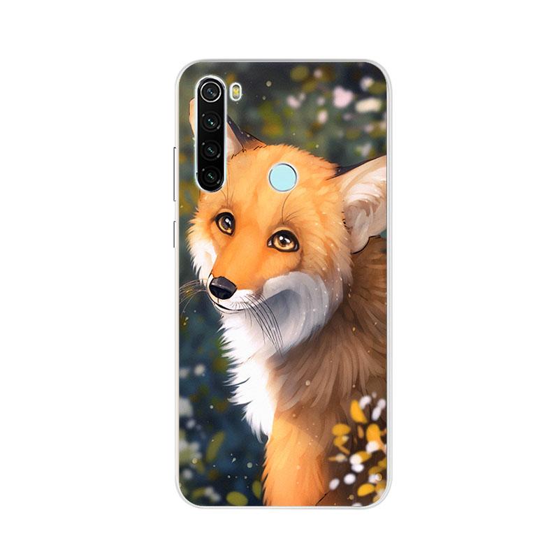 Phone Case For Xiaomi Redmi 9 8 8A 7 9A 9C 7a 9T Note10 5G Note 9 8T 7 Pro 9s Animal Raccoon Fox Silicone TPU Soft Back Cover