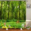 3d Printing Green Forest Waterfall Shower Curtains Waterproof Bathroom Curtain With Hooks Bath Curtain 180*200 Polyester Fabri