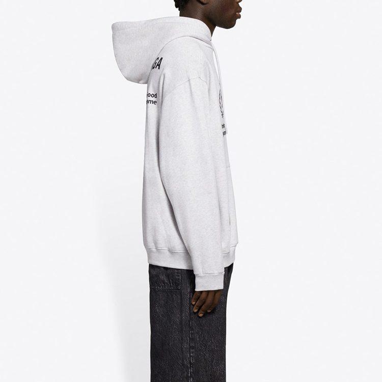 Balenciaga Sweatshirt Regular Fit Men's Light Gray 600583TJVK41167