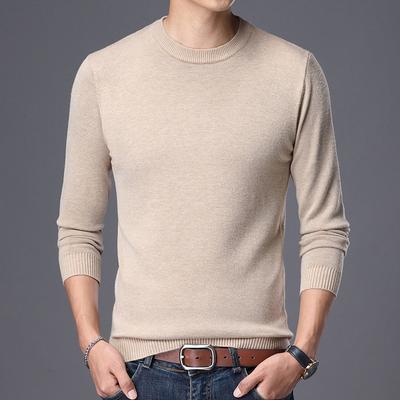 Maglione di Lana Invernale da Uomo, Maglione Classico Versatile da Uomo di Mezza Età per il Business, Pullover Girocollo da Sotto