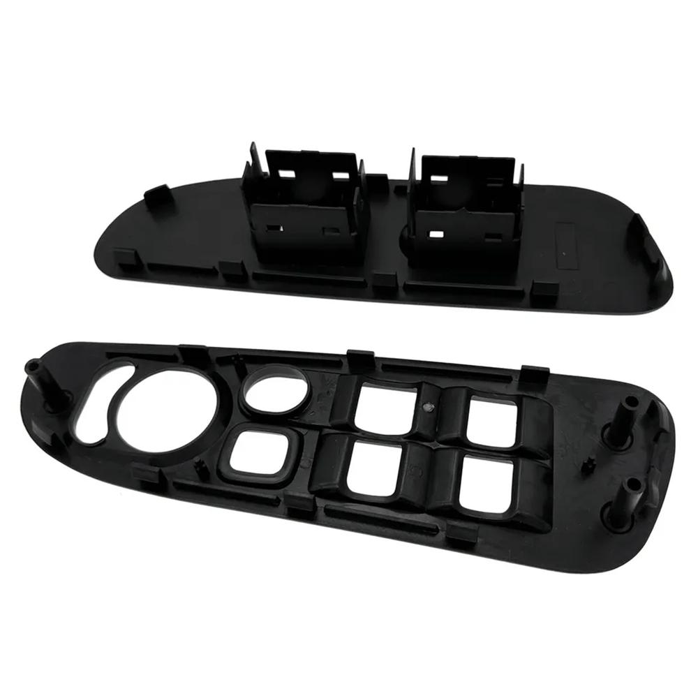 

New 2Pcs For 2002-2010 Dodge Ram 1500 2500 3500 Door Window Switch Bezel Cover Black