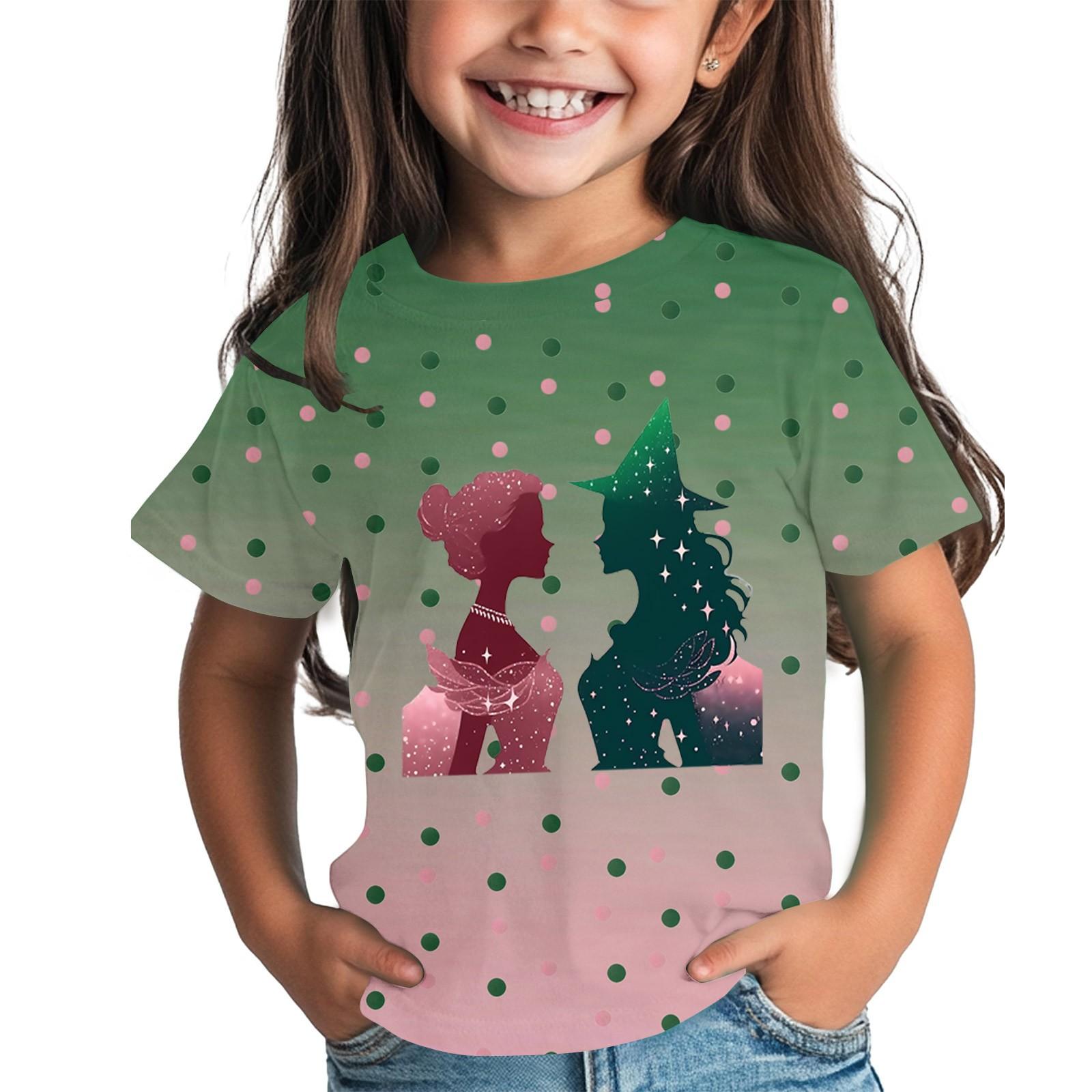 

Футболка для детей для мальчиков и девочек с принтом, цветная, с коротким рукавом, свободный крой, пуловер, топы 130