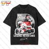 Motorsport Formule 1 Grand Prix Niki Lauda Legenda Rip Vintage Oversized Tričko 3BWH