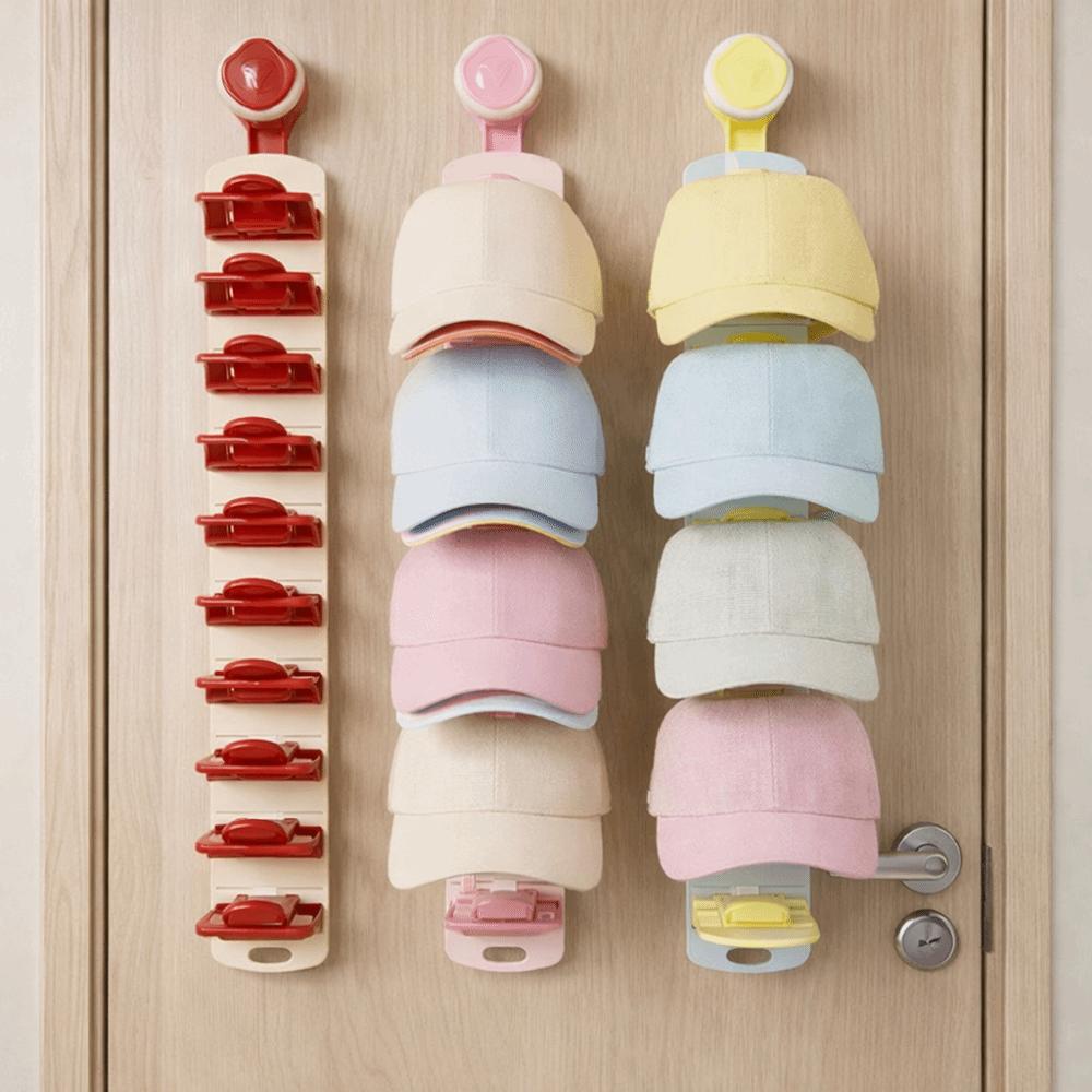 Large Capacity Multi-layer Hat Rack No-Drill Hat Storage Clips  Baby Hats