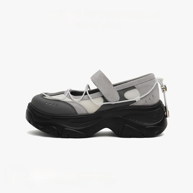 Horse Speed Doctrine Summer New Thick-soled Mary Jane Shoes Women's Small Height Increase Single Shoes Versatile Casual Shoes