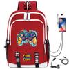 Digital Printing Gamepad Pattern Backpack Cartoon Elementary School Bag Large Capacity Usb Backpack