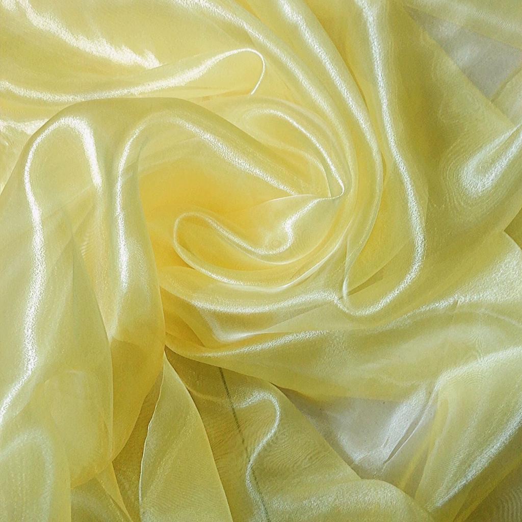 DIY Christmas Tree Bow Decoration Transparent Pearlescent Slightly Hard Organza Fabric Wedding Floral Wedding Dress Gowns Fabric