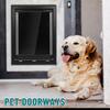 XL Hundeklappe, Kunststoff Hundeklappe, Extremwetter Hundeklappe, Riesige Hundeklappe für Große und Extra Große Hunde, Magnetische Position Große Hundeklappe