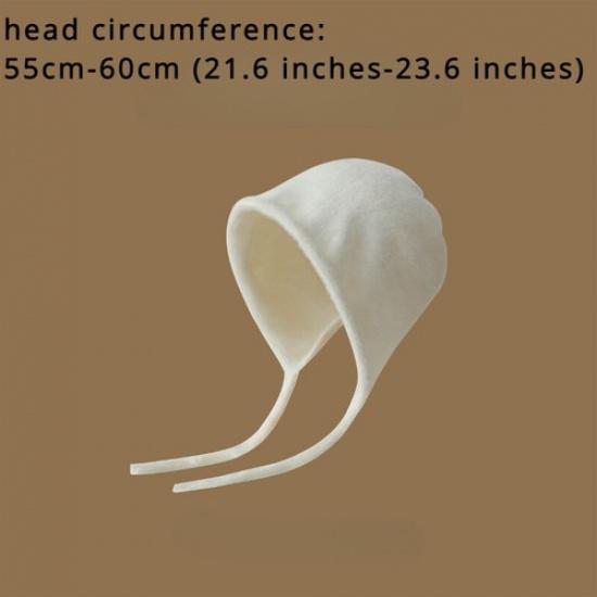 Women Knitted Cap Beanie Hat Ear Outdoor Thermal Back Slit Warmer Casual Winter