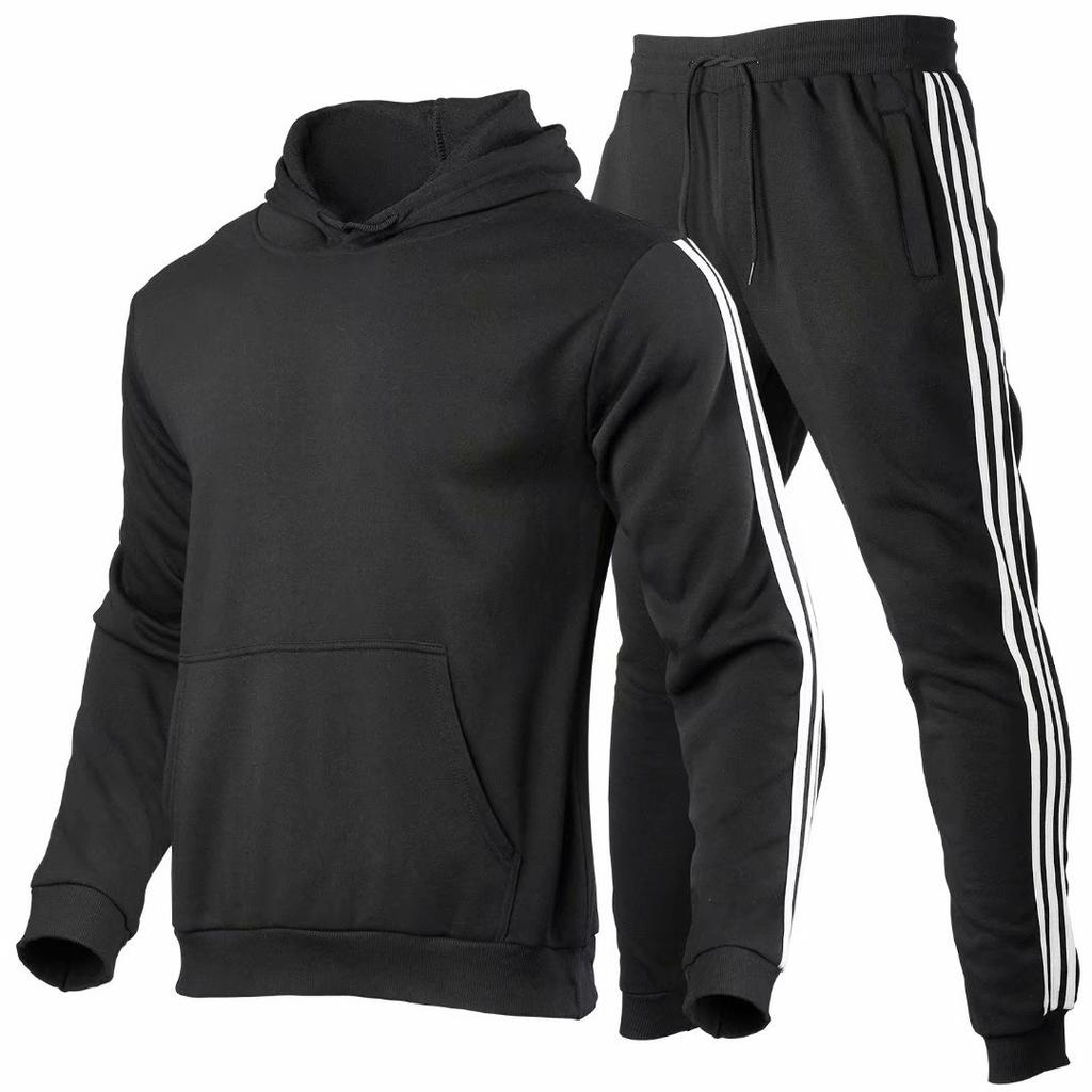Buy Men's Set Spring Autumn Winter Sportswear Set Sporting Suit Jacket + Pant Sweatsuit Gym