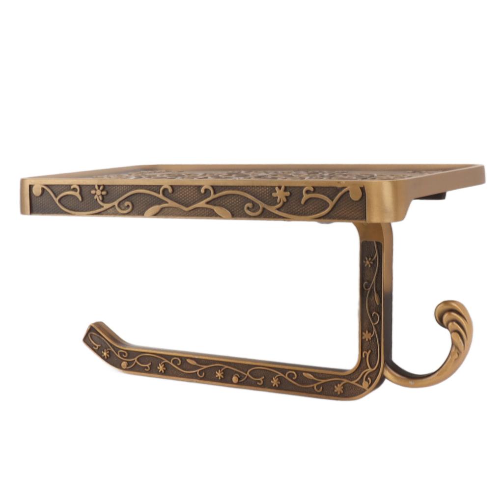 Toilet Paper Holder Vintage Space Aluminum Paper Roll Holder for Bathroom Living Room Bedroom Type C