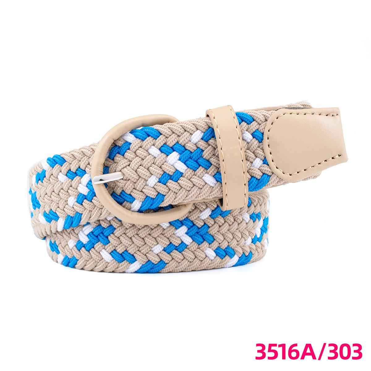 Женский холщовый ремень, корейская версия, антиметаллический тканый ремень, эластичный эластичный ремень, холщовый ремень для мужчин и женщин, универсальный, с пряжкой, повседневный, универсальный 105CM