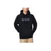 Li-Ning Sports Life Sudadera con Capucha Pulóver Estampado Color Sólido Manga Larga Tops Unisex Negro AWDSB43-1