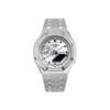 Casio Unisex Liquid Crystal,Analog Dual Display Series 48.5mm Silver Watch GA-2100FF-8A(Watch8--)