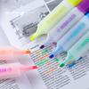 12Pcs Random Color Non-Repeating Large Capacity Highlighter Pens for Highlighting, Slanted Tip Markers for Students, Colorful Thick Tip H