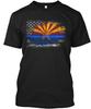 Arizona Thin Blue Line Flag T-Shirt Made In the USA Size S To 5XL Unisex T-Shirt