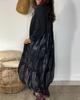 2026 Spring Tie-Dye Patchwork Loose Pleated Long Dress