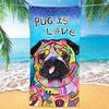 Unicorn Beach Towel 31.5X63 Inch Rainbow Castle Print Quick Dry Soft Microfiber Bath Towel For Girls Kids Summer Gift