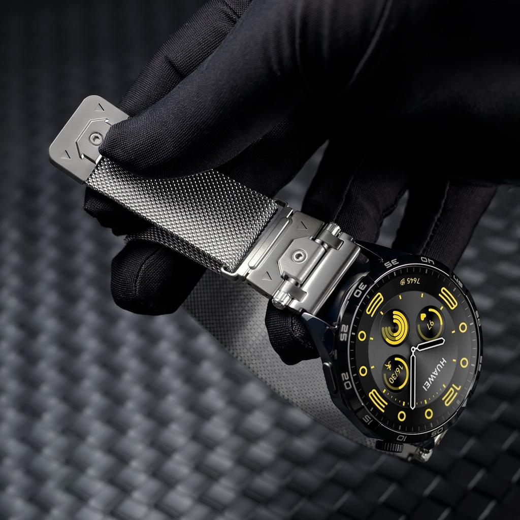 20mm 22mm Luxury Magnetic Stainless Steel Watch Strap For Huawei Watch GT5 Pro Fit5 Fit4 Fit3 Series Replacement Smart Wristband
