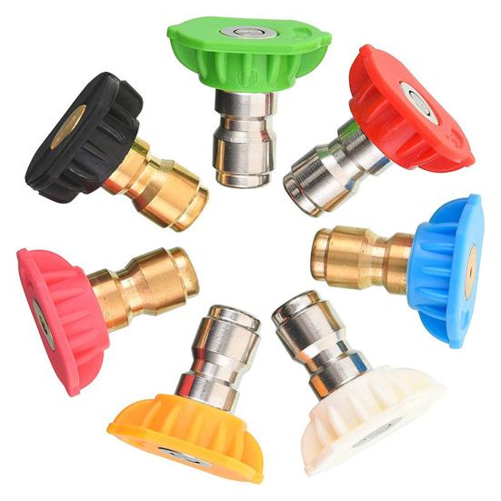 1 Set Pressure Washer Tips with Nozzle Holder Pressure Washer Nozzle Quick Change 45295
