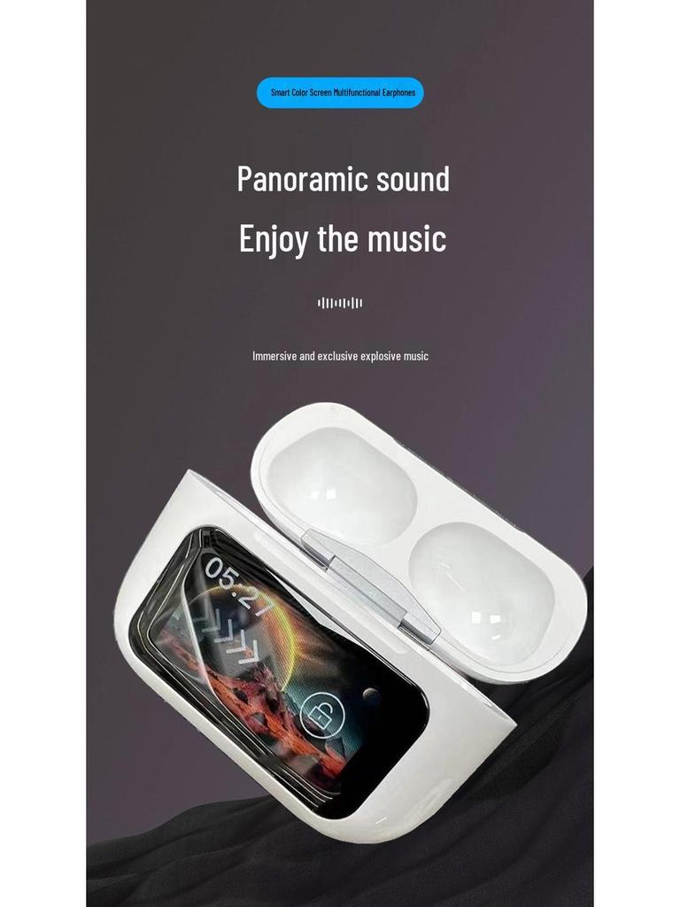 A9Pro Bluetooth Earbuds: Touchscreen, ANC Noise Cancelling, Smart E11 AI Translation, True Wireless.