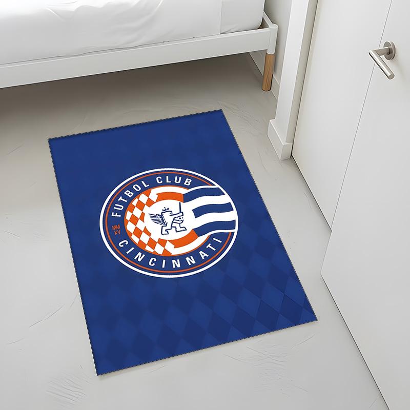 FC Cincinnati (1) Rug Suitable For Living Rooms Bedrooms Computer Rooms Dining Areas And Placement Under Tables And Chairs Also An Ideal Choice For Of