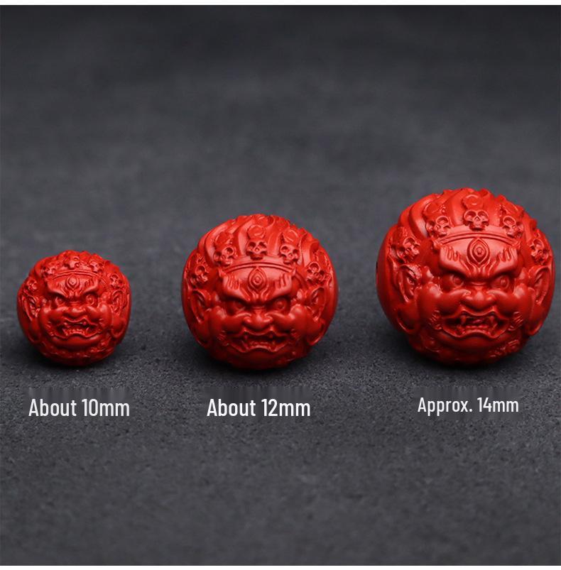 

Lingxi Cinnabar Beads: High-Content Red Raw Ore Beads for DIY Bracelets 9~10mm